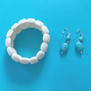 bungles and earrings